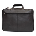 Carson Laptop Briefcase w/ Detachable Shoulder Strap - Midnight Black